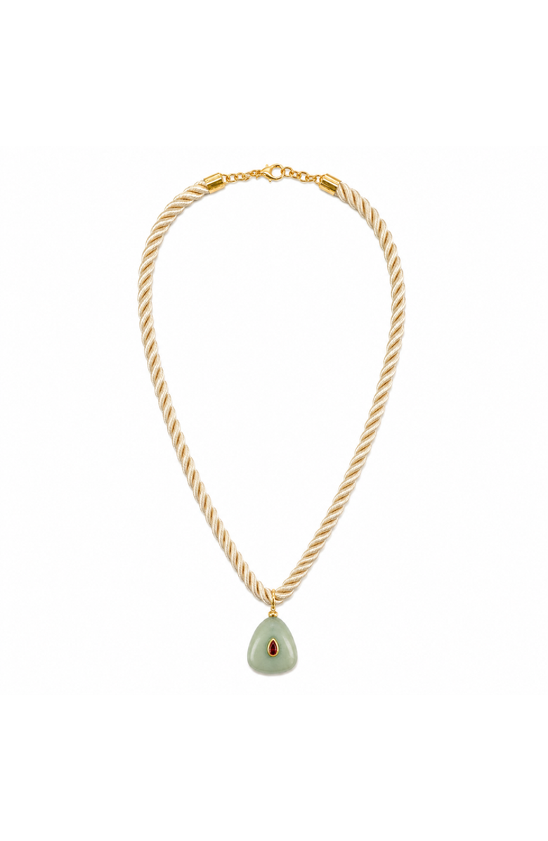 Erin McDermott Jewelry Sea Glass and Silk Cord Necklace, Main, color, 
