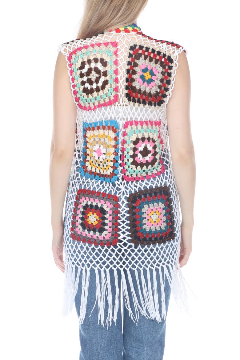 Crochet Vest, Alternate, color, AS IS