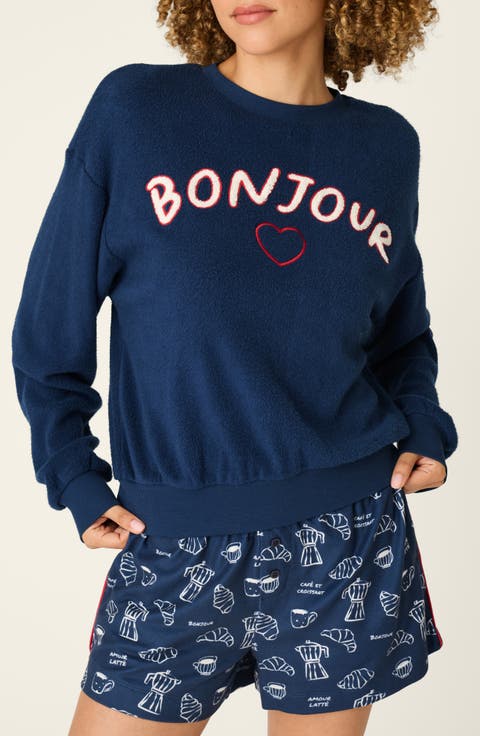 Bonjour Graphic Sweatshirt