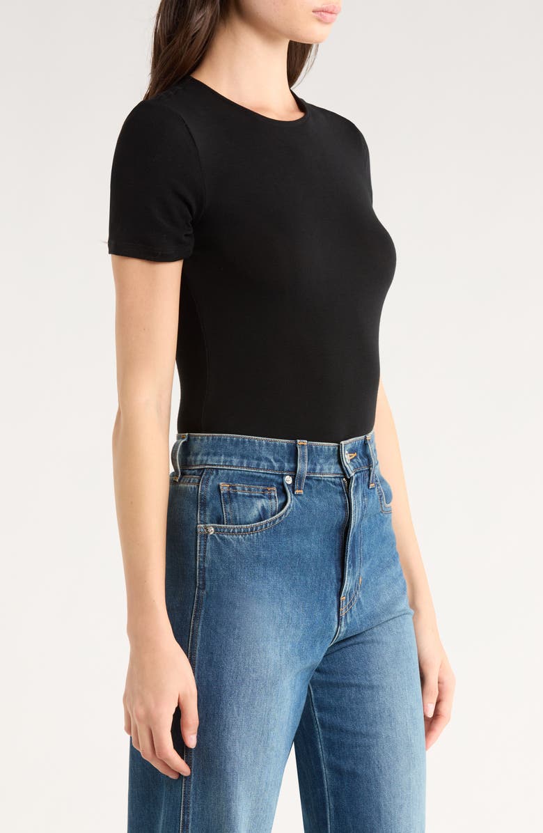 Bardot Vesper Knit Bodysuit, Alternate, color, Black