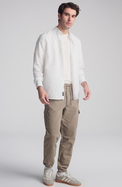 Mavi Jeans Regular Fit Stripe Button-up Shirt In White