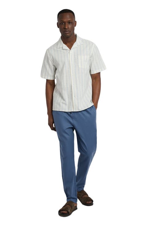 Stretch Linen Pull-on Pant