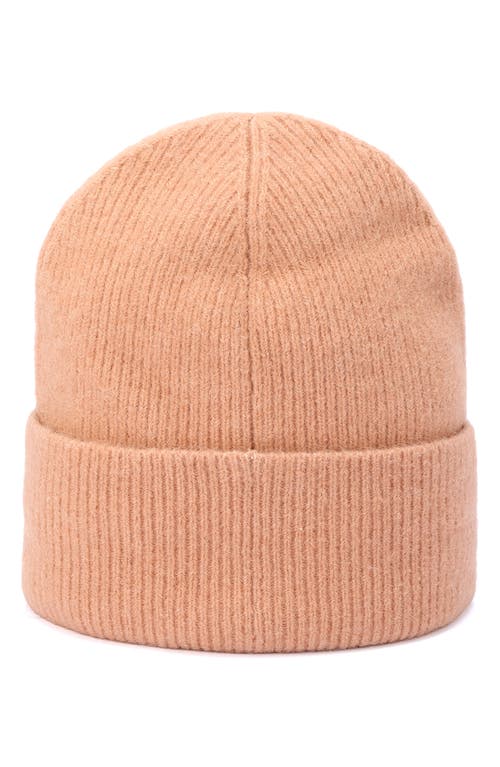 Allsaints Underground Rib Beanie In Orange