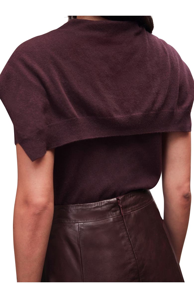 MINT VELVET Cotton Blend Scarf Detail Knit Top, Alternate, color,