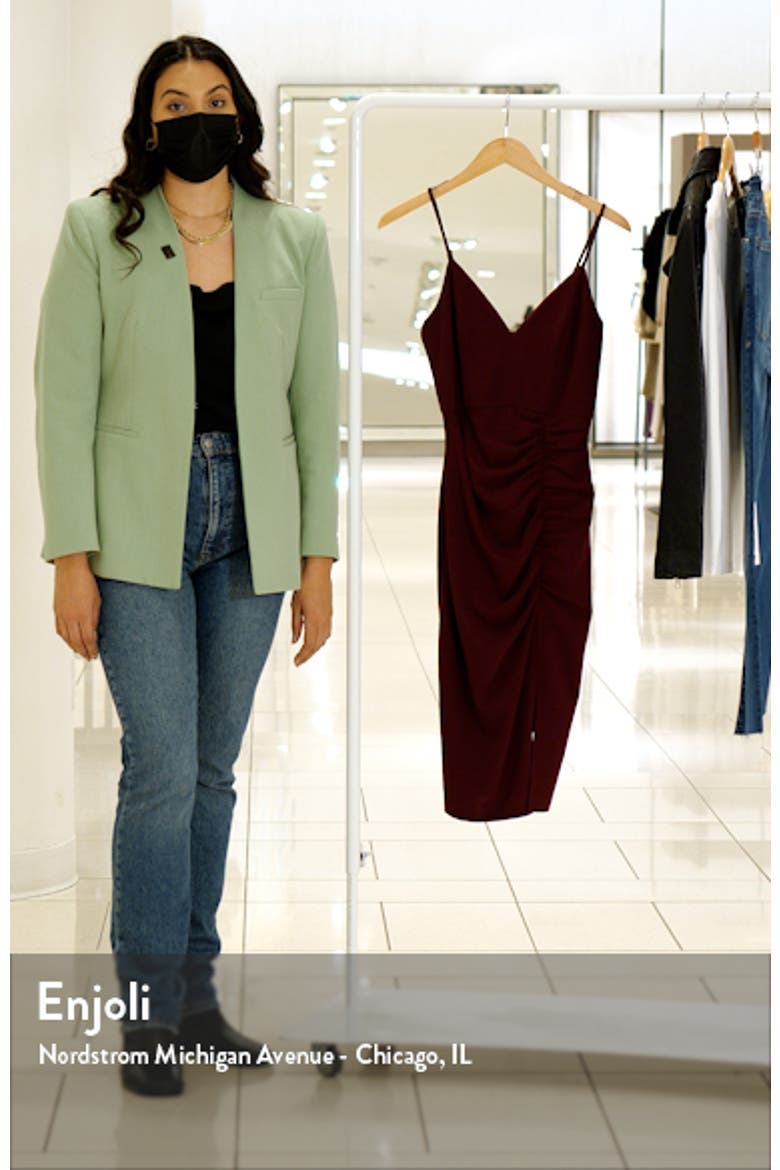 Side Ruched Sleeveless Dress video