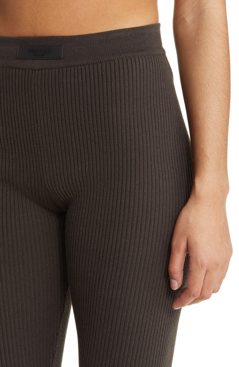 Fear of God Essentials Cotton Blend Rib Leggings, Alternate, color, 