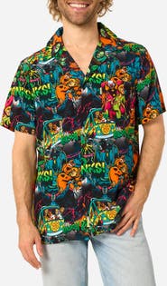 OppoSuits Scooby-Doo Short Sleeve Button-Up Shirt