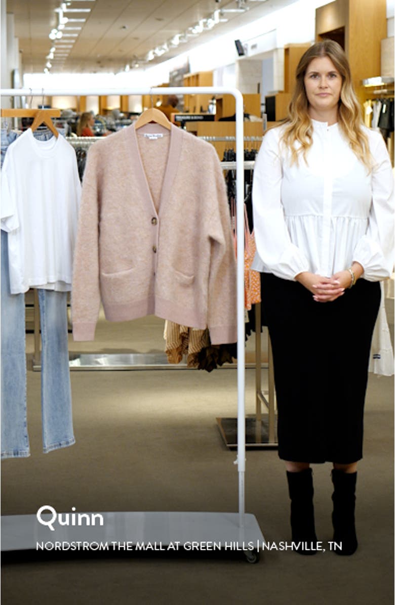 Rives Mohair & Wool Blend Cardigan, sales video thumbnail