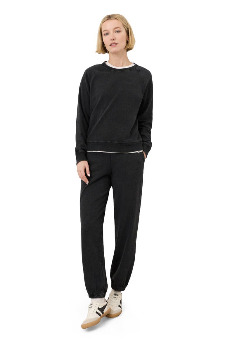 Organic Cotton Weekends Relaxed Sweatpant, Main, color, Washed Black