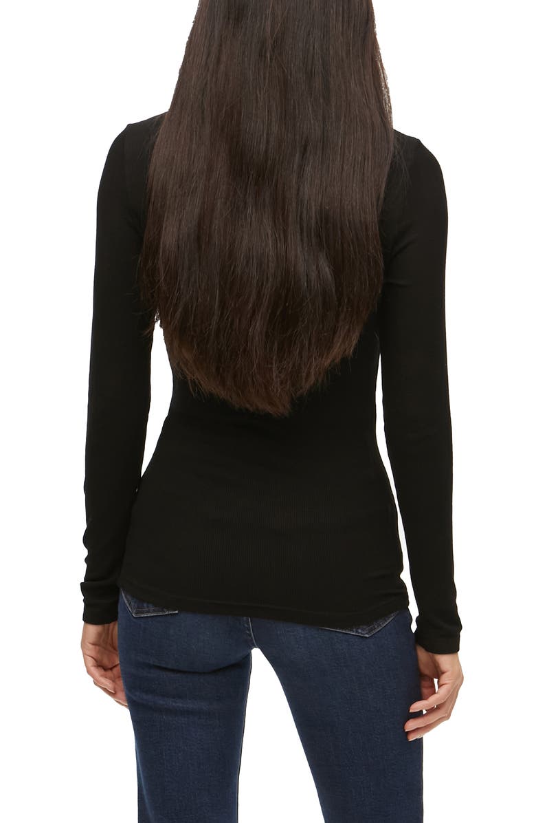 Michael Stars Gail Ribbed Turtleneck Top, Alternate, color, 