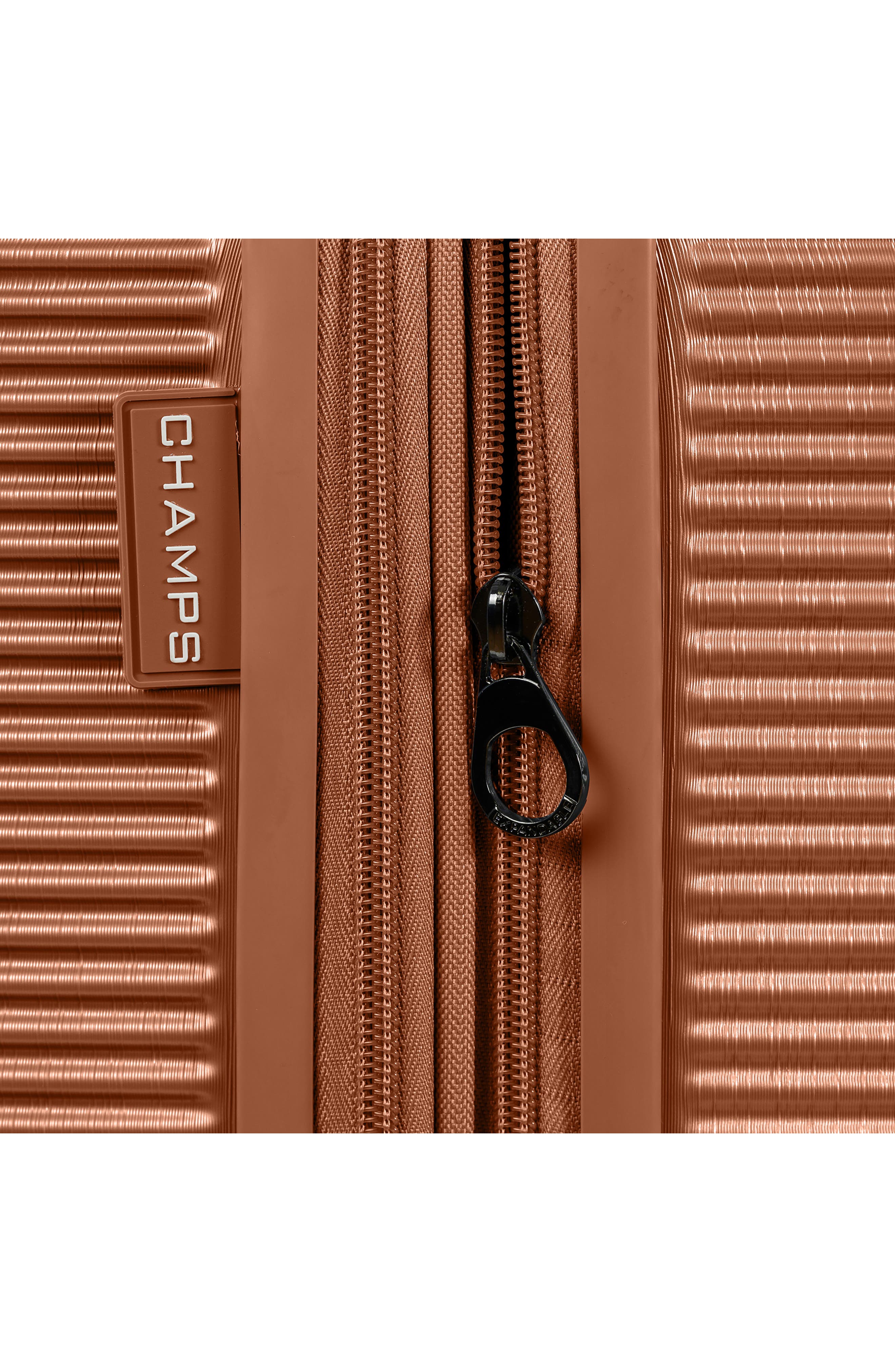 CHAMPS Iconic II Carry-On Hardside Suitcase, Alternate, color, Rose Gold