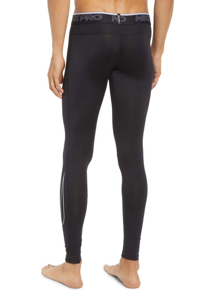 Pro Dri-FIT Training Tights, Alternate, color, BLACK/WHITE