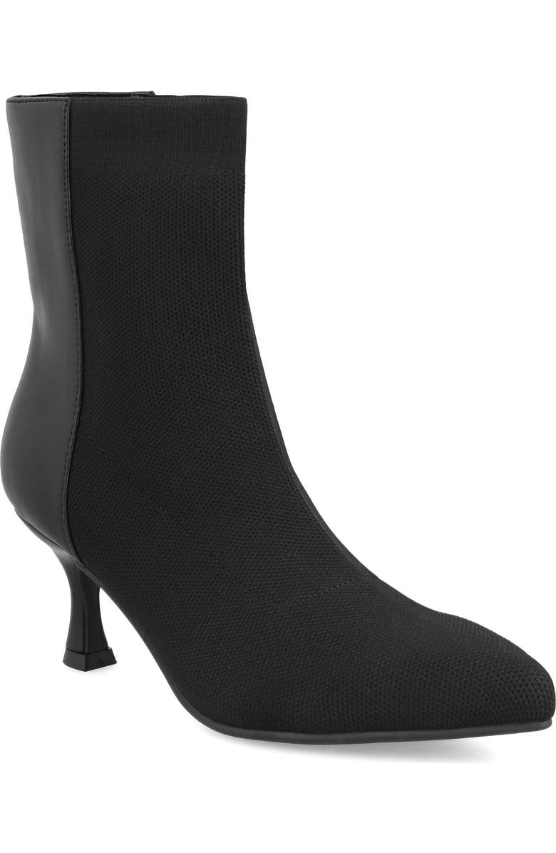 MIA Ediva Pointed Toe Bootie, Main, color, Black