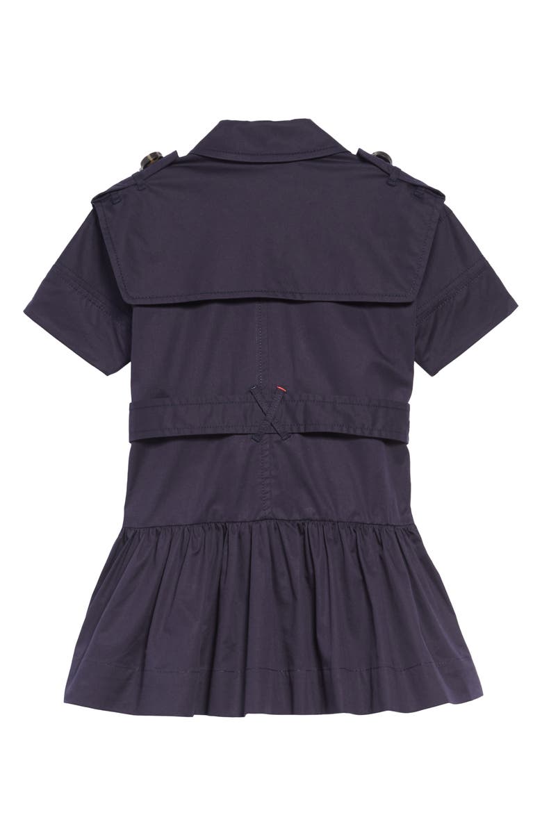 Burberry Cynthie Stretch Cotton Trench Dress, Alternate, color,