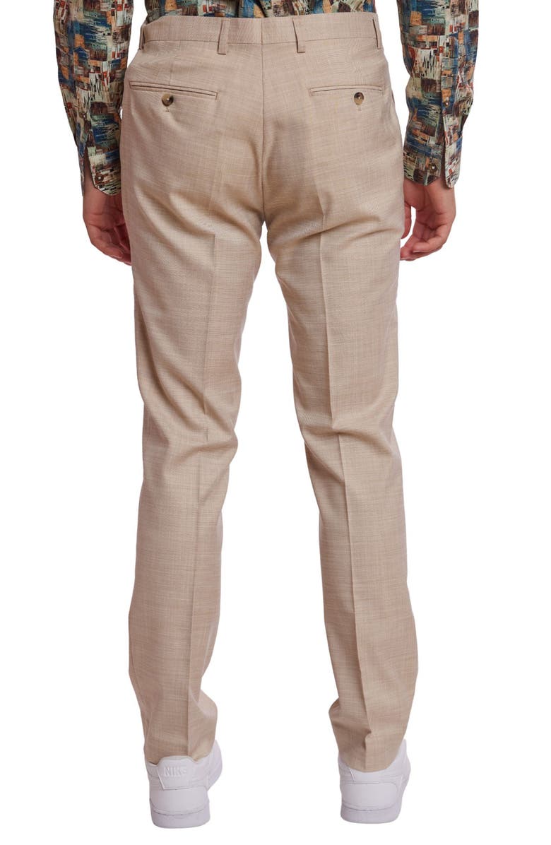 PAISLEY & GRAY Downing Slim Flat Front Crosshatch Dress Pants, Alternate, color,