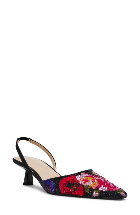 Oppal Rhinestone Slingback Pump (Women)