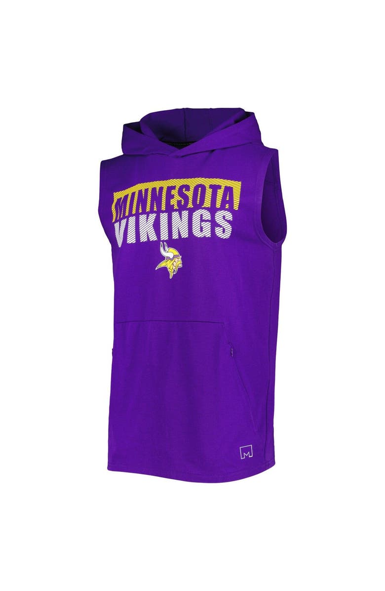 MSX BY MICHAEL STRAHAN Men's MSX by Michael Strahan Purple Minnesota Vikings Relay Sleeveless Pullover Hoodie, Alternate, color, 