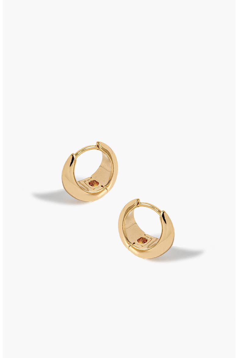 Mini Pebble Hoop Earrings in Gold, Alternate, color, Gold