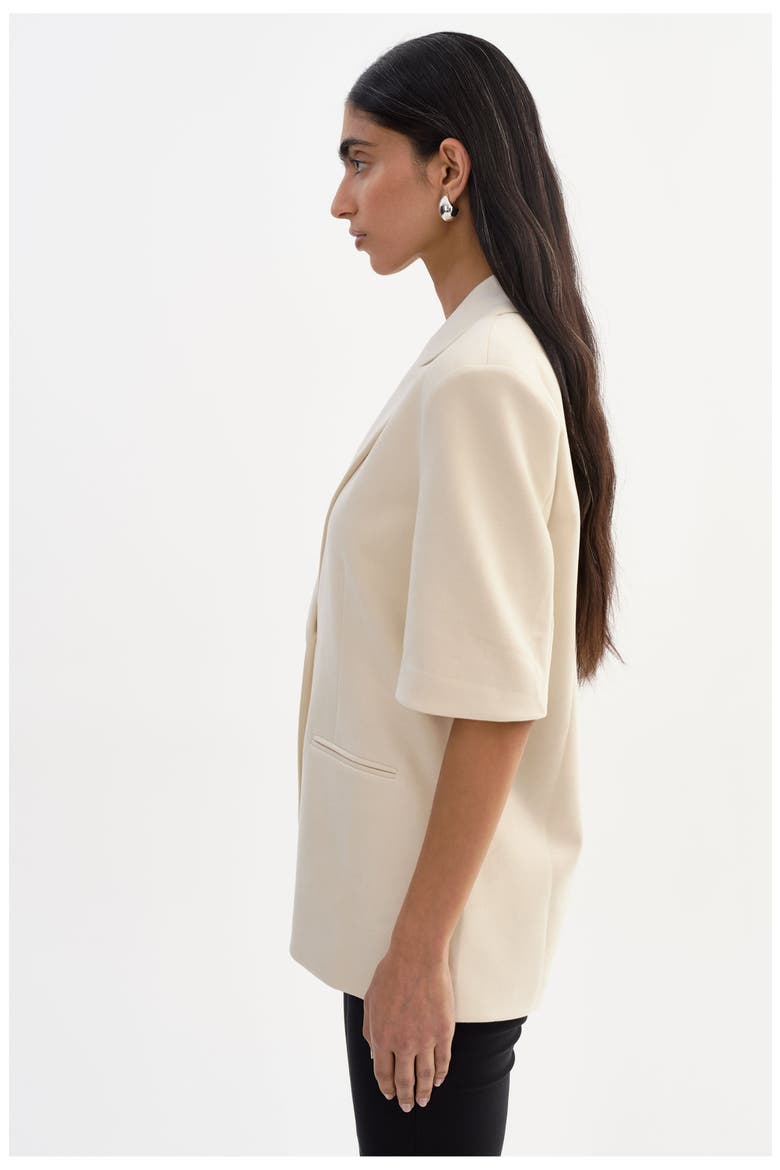 Hazel | Faux Sudede Blazer, Alternate, color, Opal