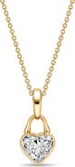 Roseate TreasureLock Lab Grown Diamond Heart Pendant Necklace