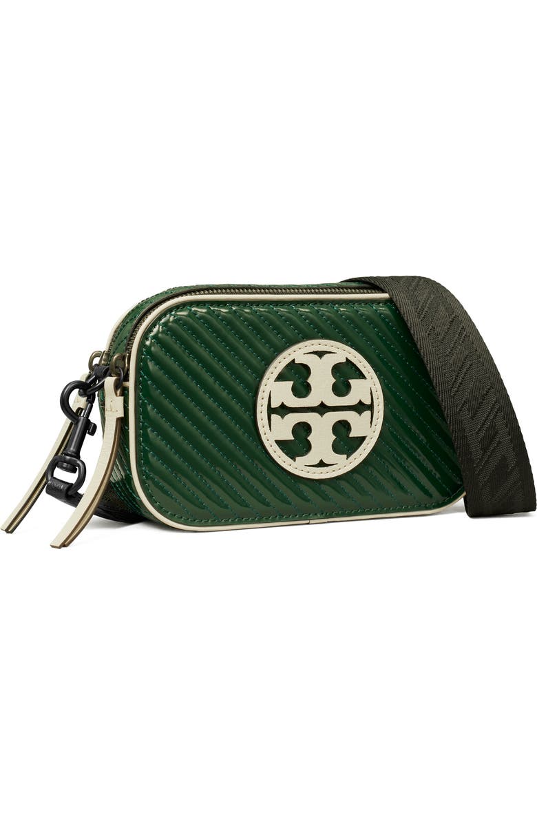 Tory Burch Miller Quilted Patent Leather Crossbody Bag, Alternate, color,