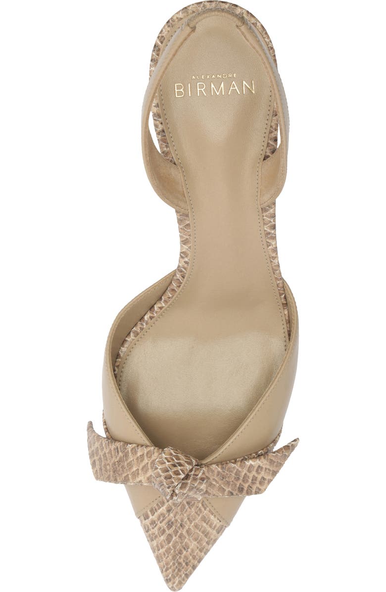 Alexandre Birman Clarita Pointed Toe Slingback Pump, Alternate, color, Semolina