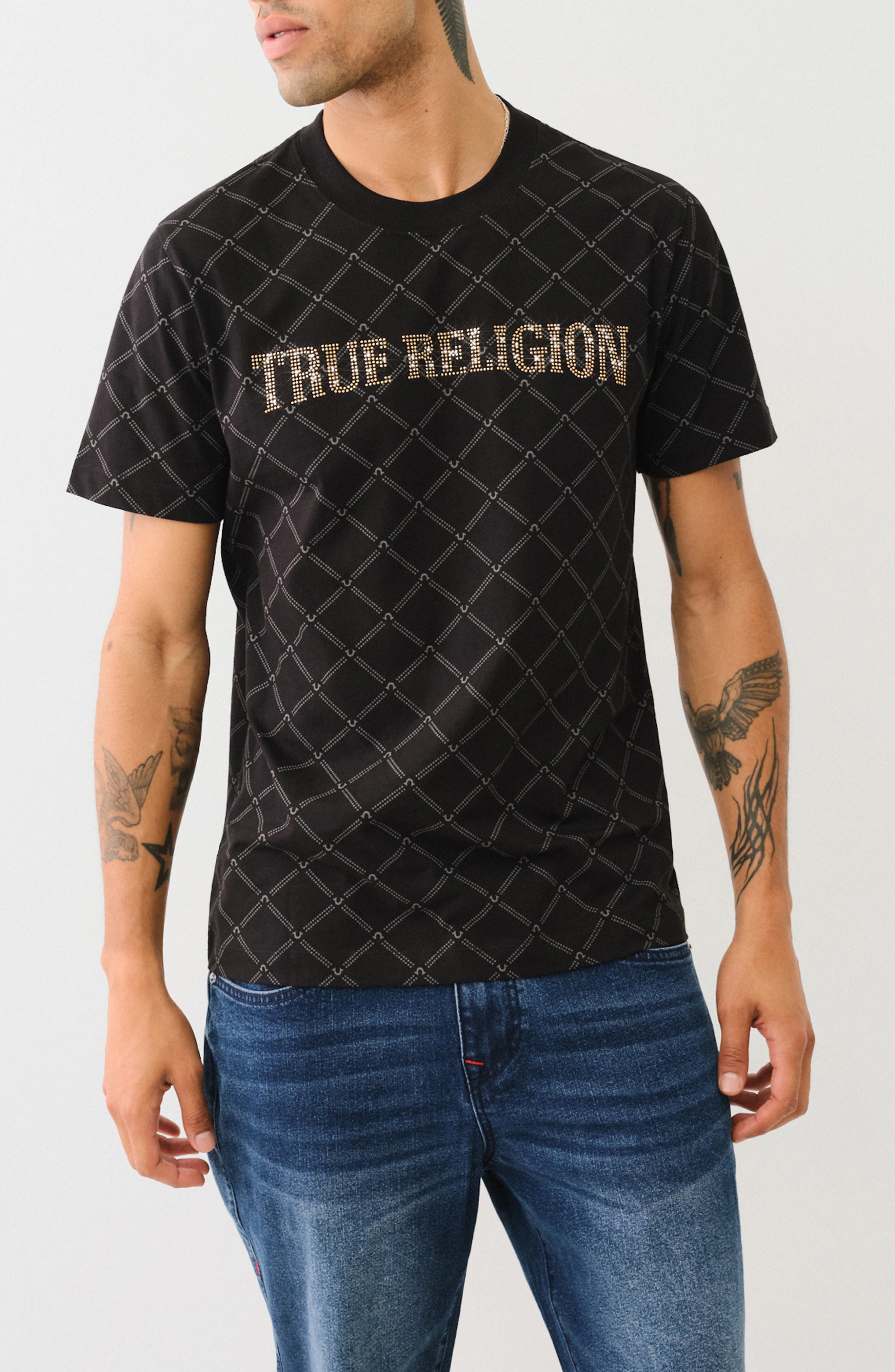 True Religion Monogram Arch Graphic T-Shirt (Men) | Nordstromrack