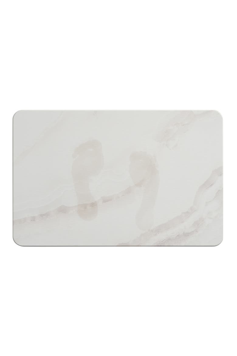 White Marble Diatomite Stone Bath Mat, Alternate, color, WHITE MARBLE