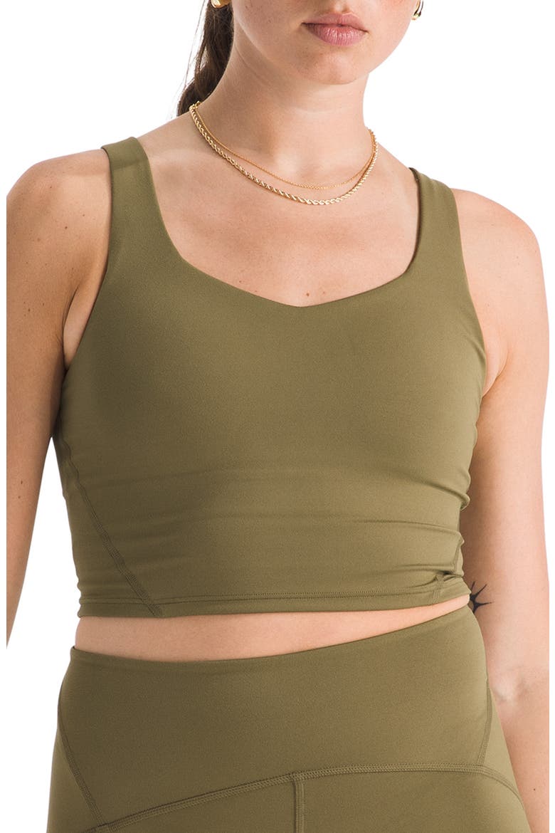 Jaida Longline Sports Bra, Main, color, CEDAR