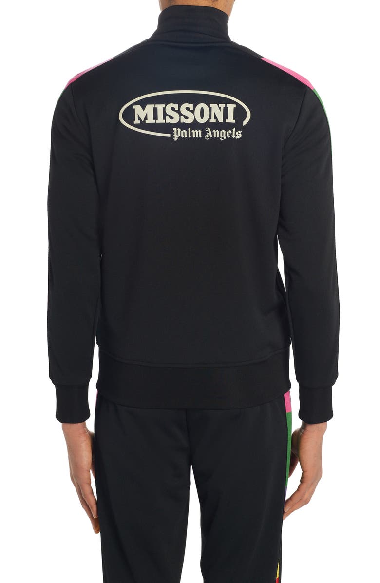 Palm Angels x Missoni Stripe Logo Track Jacket, Alternate, color, 