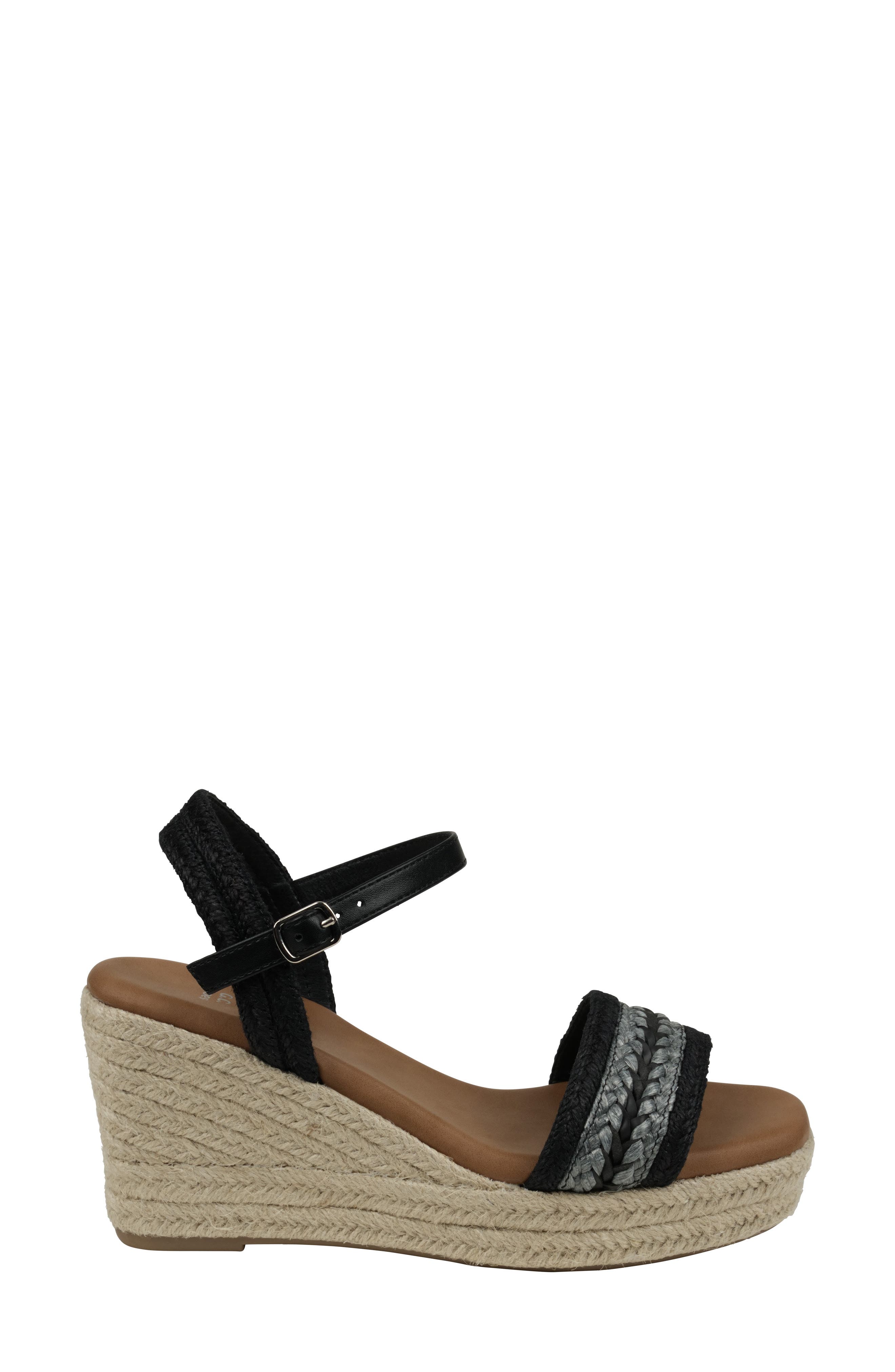 GOOD CHOICE NEW YORK Solene Espadrille Wedge Sandal, Alternate, color, Black