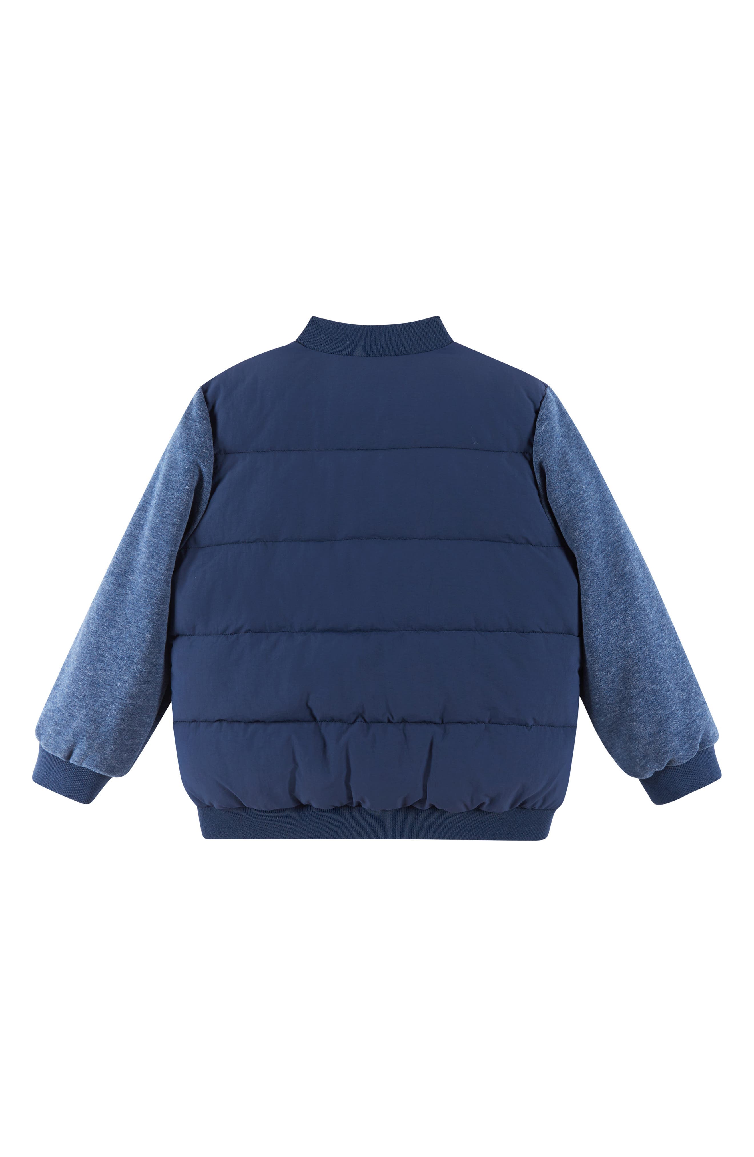 Andy & Evan Kids' Knit Sleeve Channel Quilted Jacket | Nordstromrack
