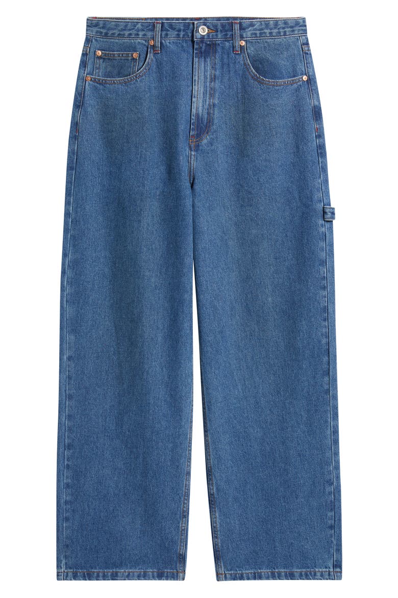 Wood Shop Baggy Wide Leg Carpenter Jeans, Alternate, color, BLUE MEDIUM