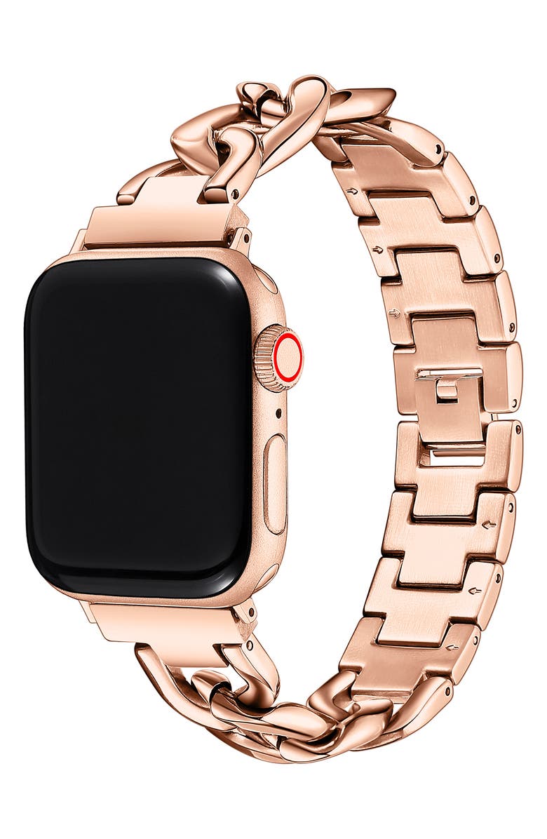 The Posh Tech POSH TECH Nikki Rose Gold Chain-Like Apple Watch Band, Alternate, color, Rose Gold
