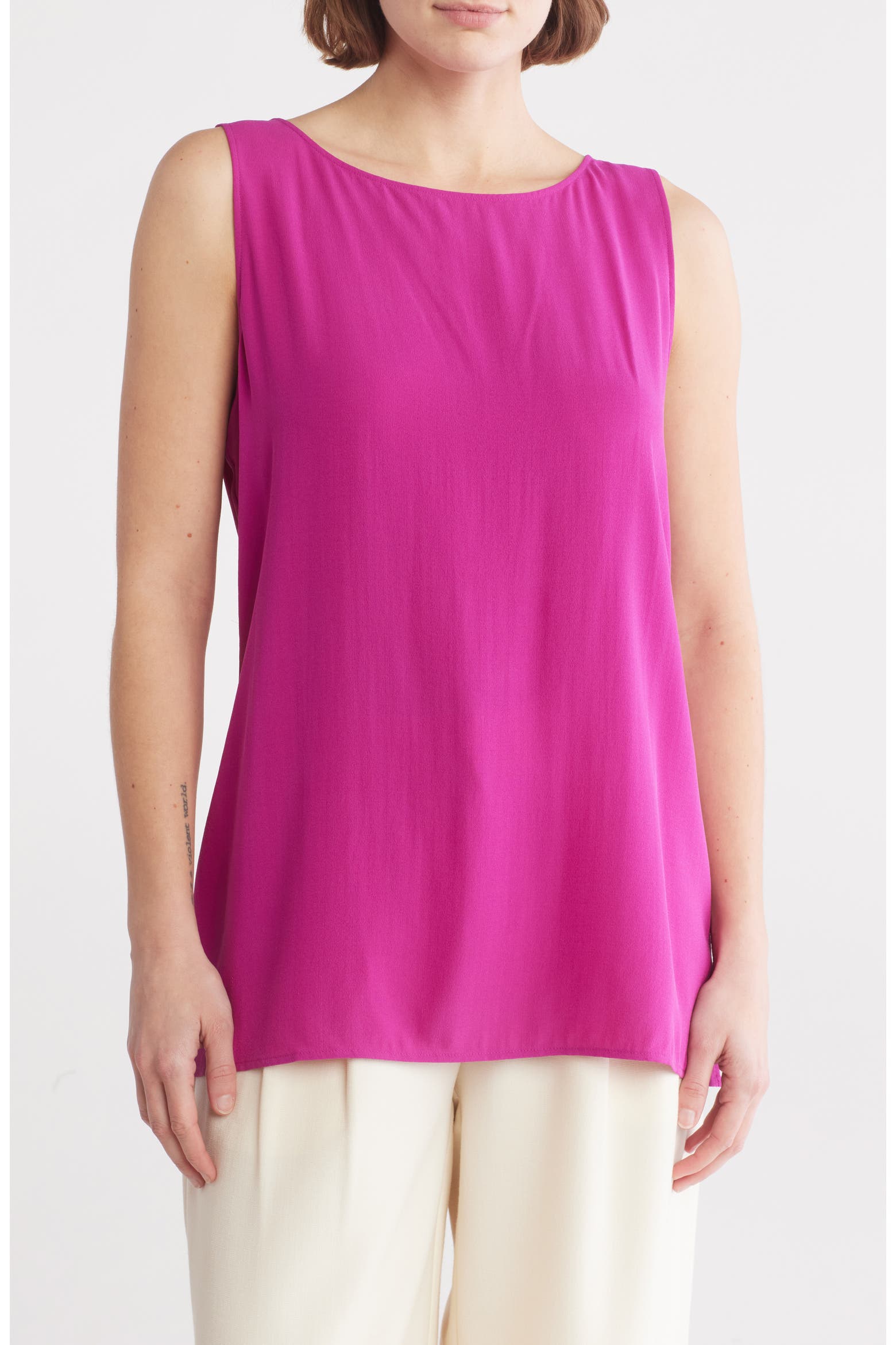 High-Low Silk Shell (Women) | Nordstromrack