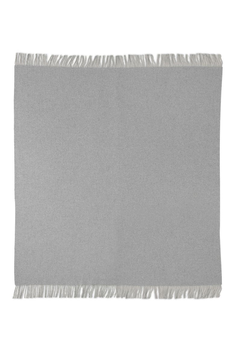Cashmere & Wool Throw Blanket, Alternate, color, GRAY