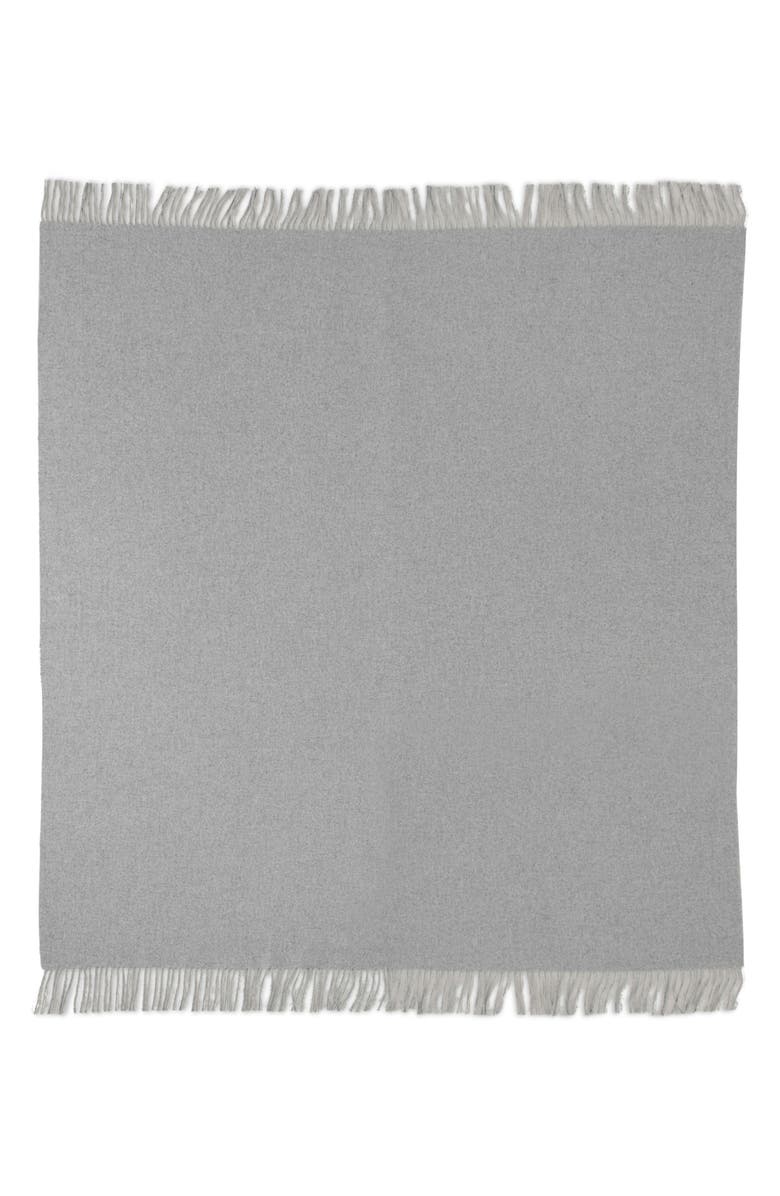 WESTPOINT HOME Cashmere & Wool Throw Blanket, Alternate, color, Gray