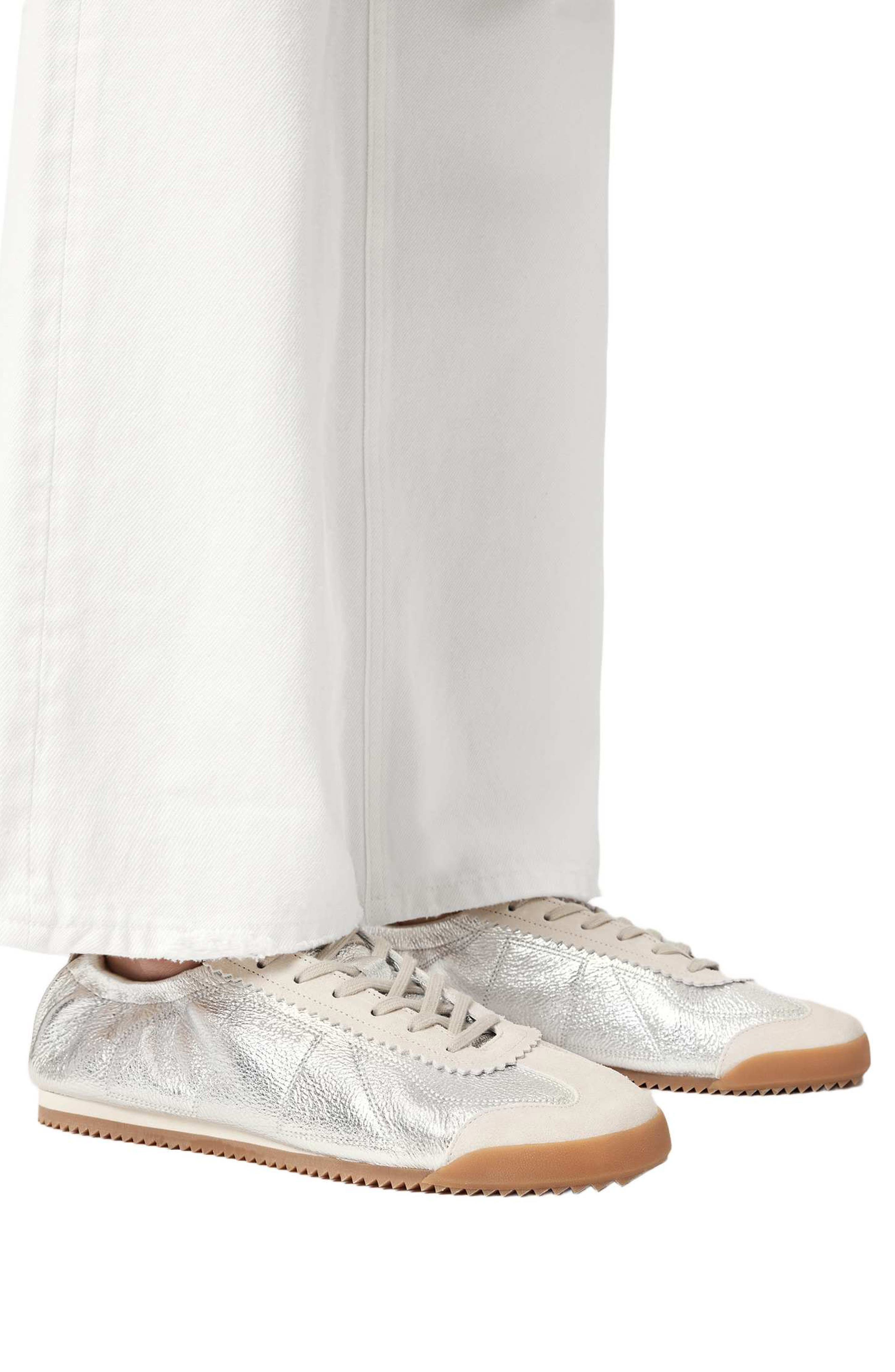 AllSaints Kenny Runner Sneaker, Alternate, color, Silver