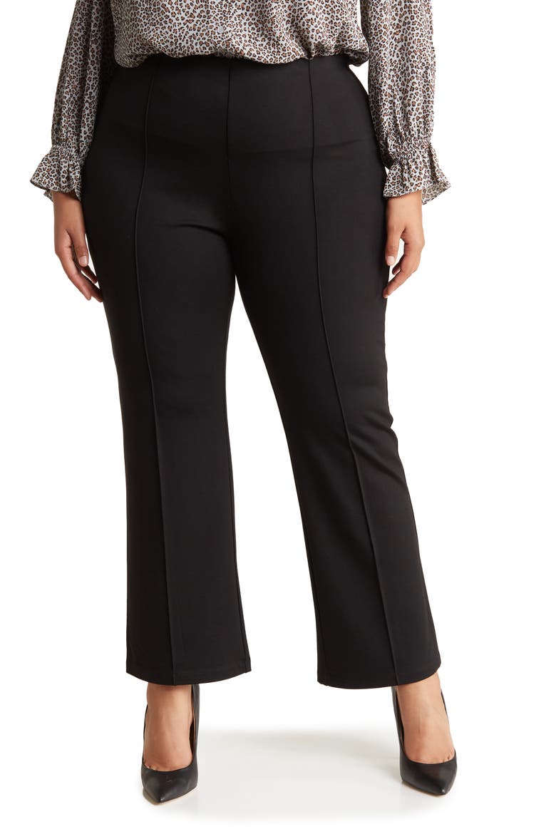 Bootcut Ponte Pants, Main, color, BLACK