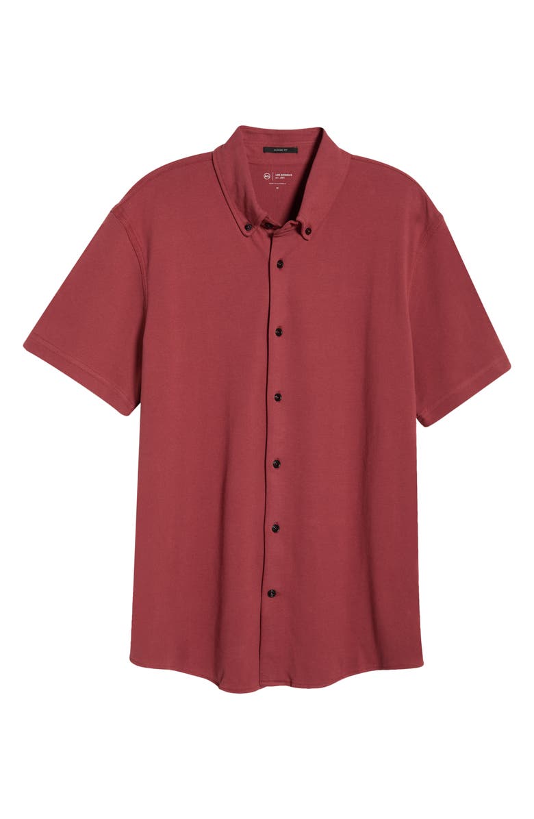 AG Rogan Linen Snap-Up Western Shirt, Main, color, Heritage Adobe Clay