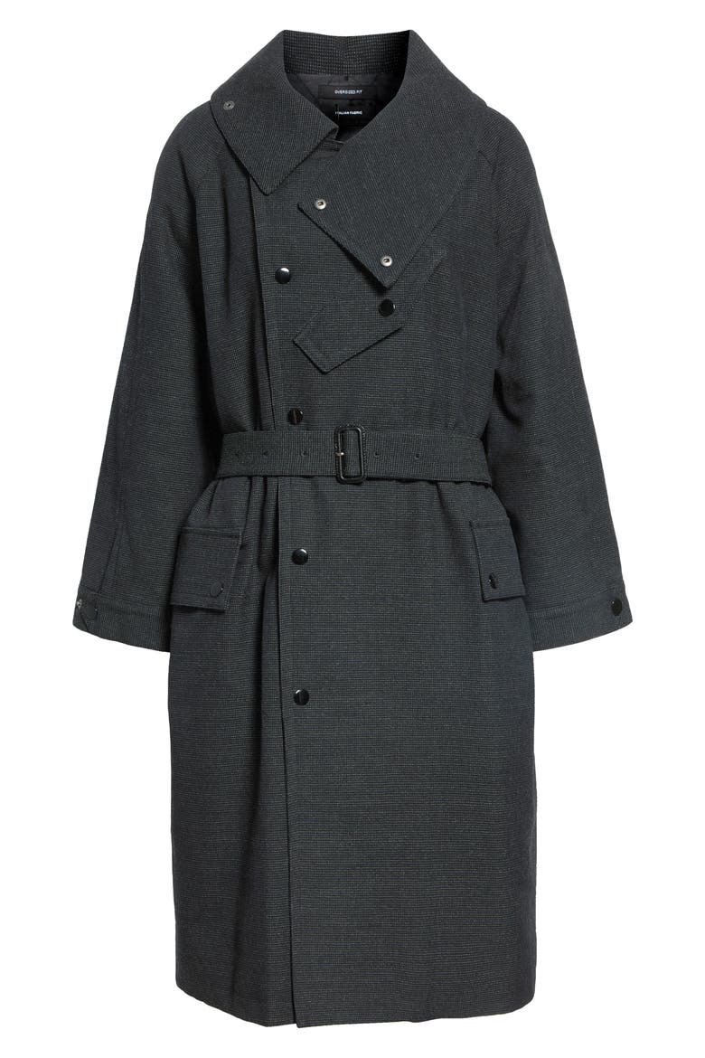 Dispatch Funnel Neck Coat, Main, color, CHARCOAL GREY