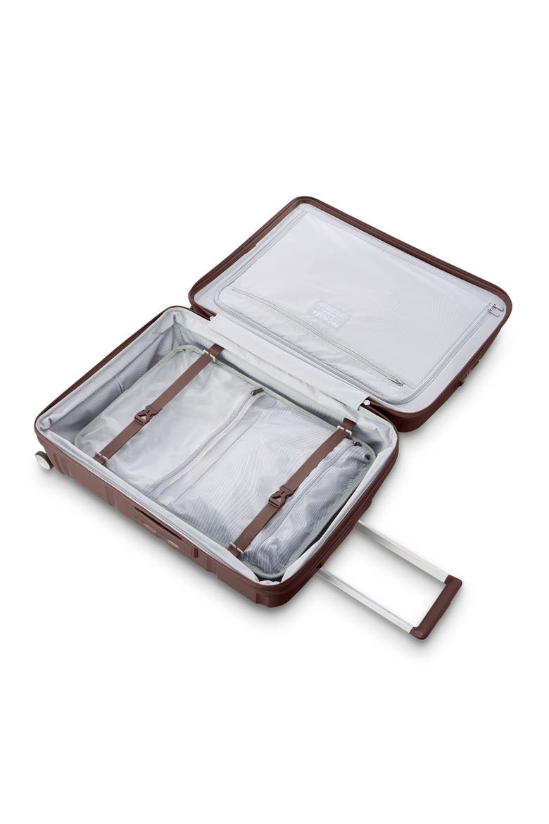 Outline Pro 24" Medium Checked Spinner Luggage, Alternate, color, Cocoa Chocolate Mauve