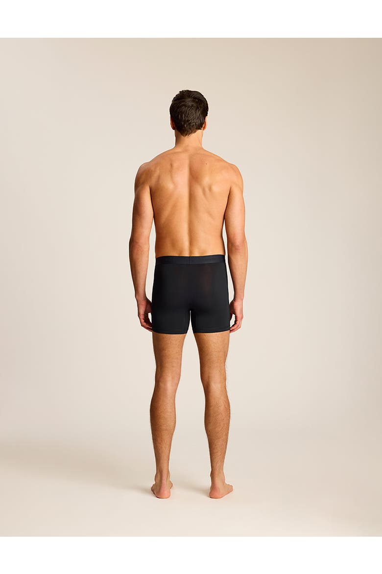 Essential Modal Relaxed Boxer Brief with Fly 3-Pack, Alternate, color, Black