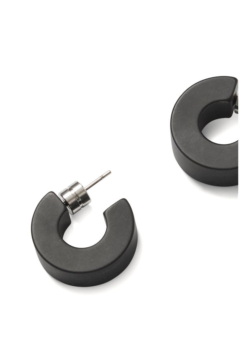 Muse Hoops, Alternate, color, Black Matte