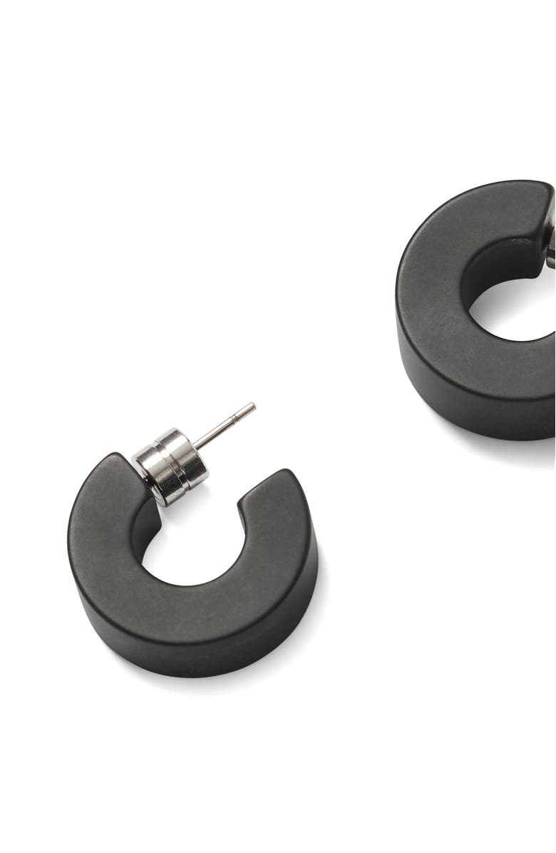 MACHETE Muse Hoops, Alternate, color, Black Matte