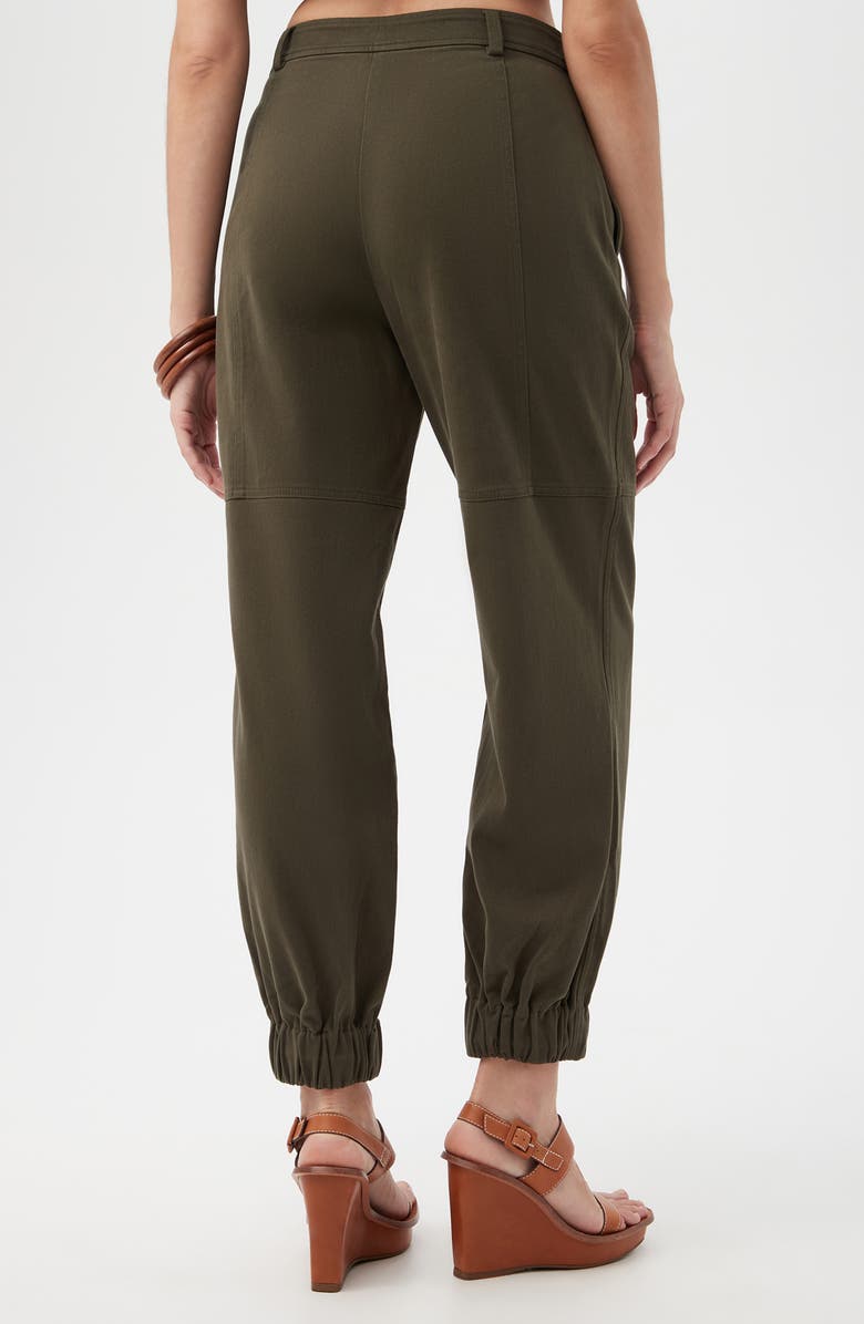 Trina Turk Nala Stretch Cotton Joggers, Alternate, color, Crocodile