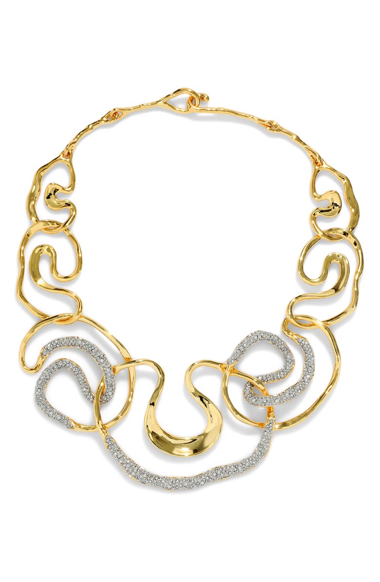 Alexis Bittar Solanales Crystal Intertwined Collar Necklace, Alternate, color, Crystals