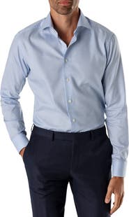 Eton Slim Fit Houndstooth Dress Shirt