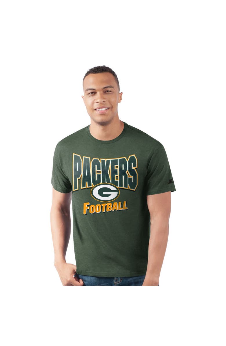 STARTER Men's Starter  Green Green Bay Packers Prime Time T-Shirt, Main, color, Green