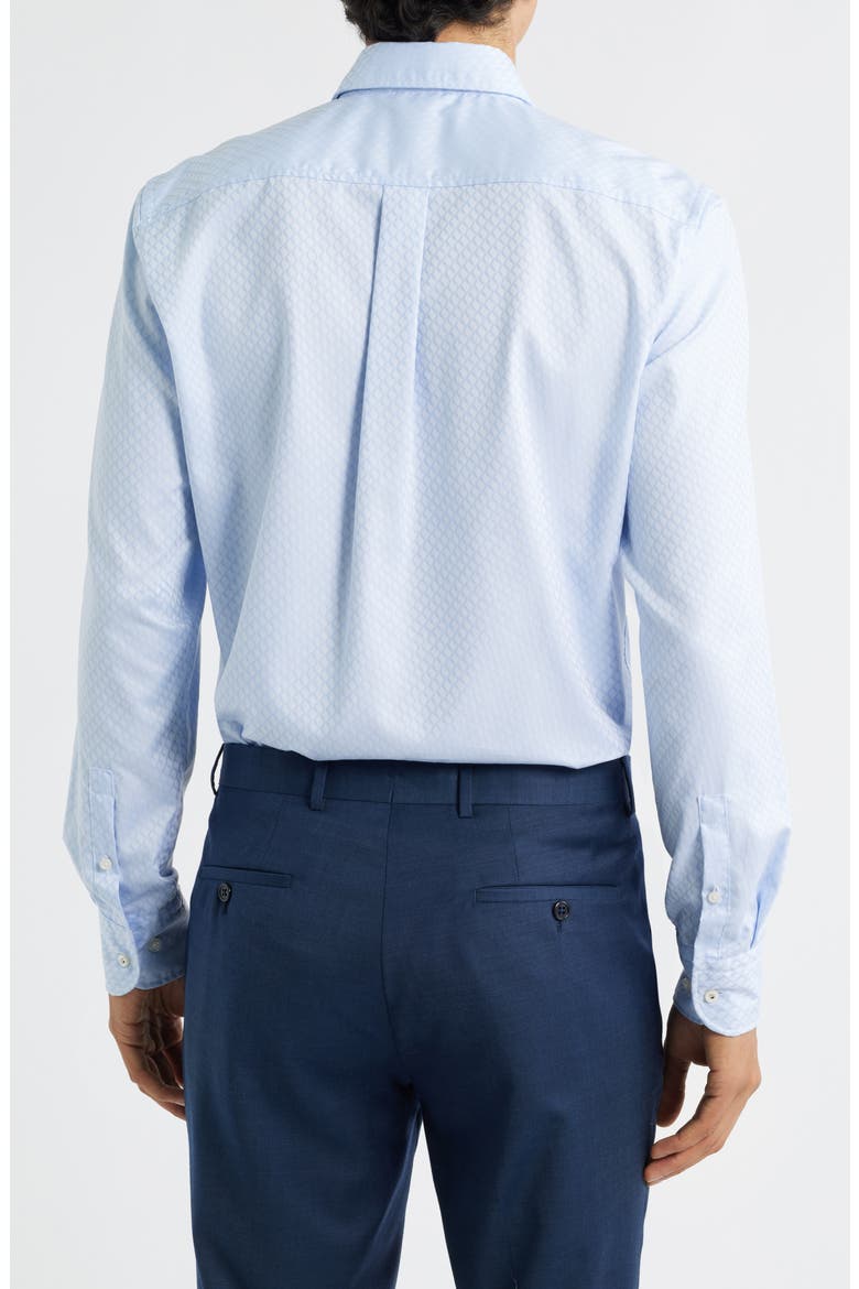Hank Slim Fit Cotton Dress Shirt, Alternate, color, LIGHT/ PASTEL BLUE